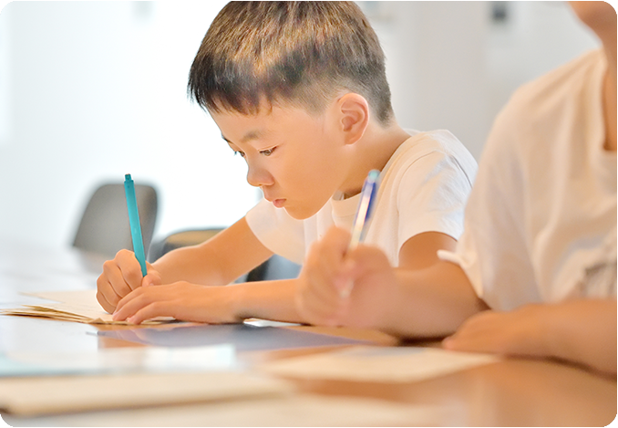 手洗い・検温・学習・自由時間